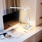 Lumendat Modern Folding Dual Lamp Plug-In Station Table Lamp Lumendat