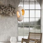 Japanese Wabi-sabi Resin Geometric Circle 1-light Pendant Light BulbSquare
