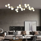 Modern Creative Magic Bean Branch Glass 12/18/24 Light Chandelier Lumendat