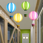 Scandinavian Modern Creative Hot Air Balloon Iron Acrylic 1-light Pendant Light BulbSquare