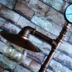 Industrial Steampunk Copper Water Pipe 2-Light Standing Floor Lamp Lumendat