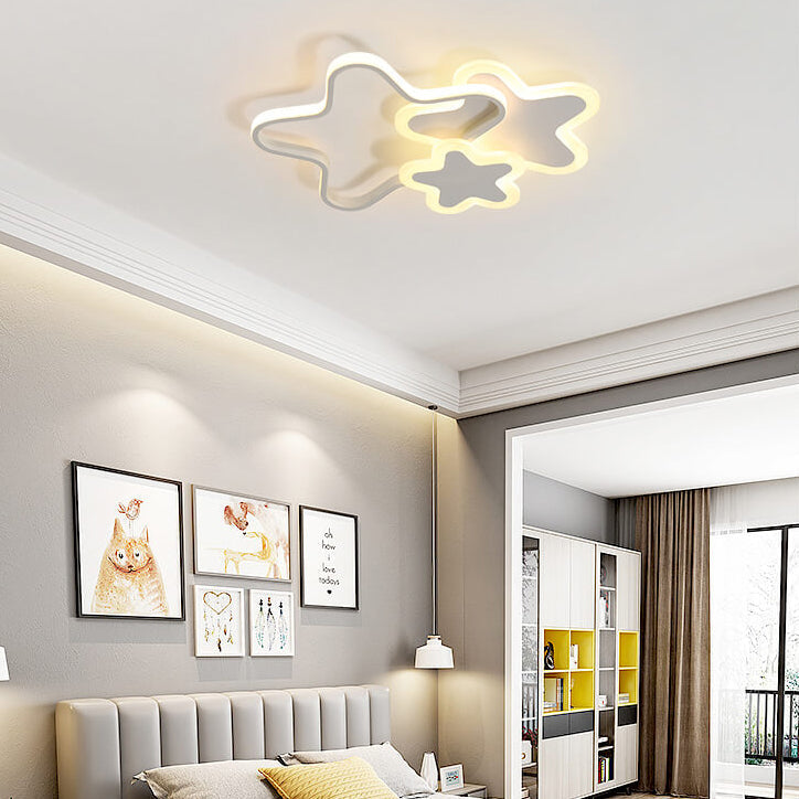 Lumendat Nordic Cartoon Star Shape LED Flush Mount Ceiling Light Lumendat