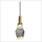 Modern Minimalist Ice Cube Crystal 1-light Pendant Light BulbSquare