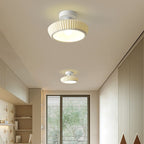 Modern Light Luxury Ceramic Disc 1-light Semi-flush Mount Lighting