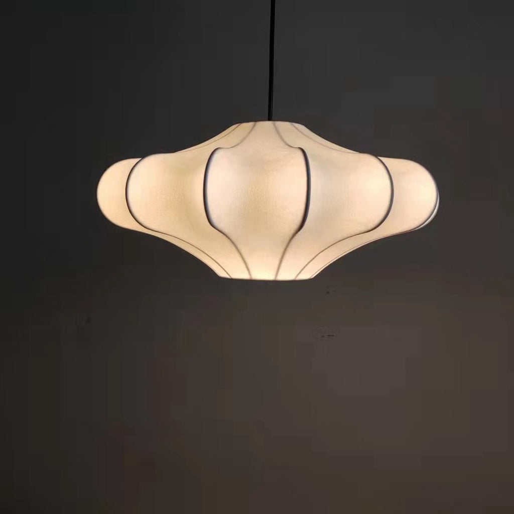 Nordic Simple Wrought Silk Lantern 1-light Pendant Light BulbSquare