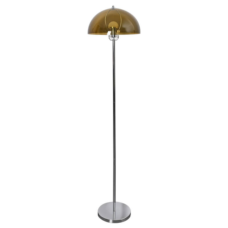 Nordic Vintage Acrylic Clear Dome 1-Light Standing Floor Lamp Lumendat