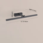 Modern Minimalist Long Iron Aluminum PC LED Vanity Light Wall Sconce Lamp For Bathroom