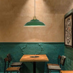 Industrial Vintage Green Iron Dome Cone 1-light Pendant Light Lumendat