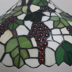 Vintage Tiffany Grape Stained Glass 1-light Pendant Light BulbSquare