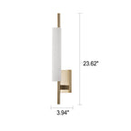 Modern Luxury Long Glass Column Design LED Wall Sconce Lamp Lumendat