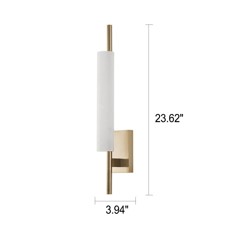 Modern Luxury Long Glass Column Design LED Wall Sconce Lamp Lumendat