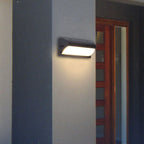 Modern Simple Geometry Outdoor Waterproof Sensor LED Wall Sconce Lamp