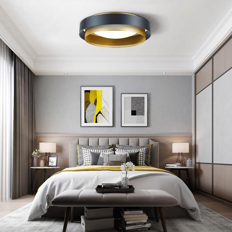 Nordic Minimalist Post-modern Creative Flush Mount Ceiling Lamp BulbSquare