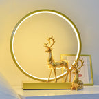 Nordic Creative Circle Deer USB LED Night Light Table Lamp Lumendat
