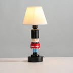 Lumendat Creative Soldier Resin Fabric Cone Kids 1-Light Table Lamp Lumendat
