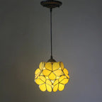 Vintage Stained Glass Petal 1-light Pendant Light Lumendat