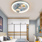 Lumendat Cartoon Creative Space Astronaut Resin LED Flush Mount Ceiling Light Lumendat