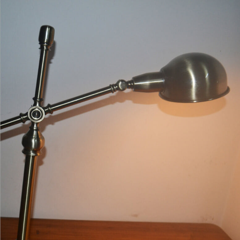 Simple Industrial Iron Eye Protection 1-Light Table Lamp Lumendat