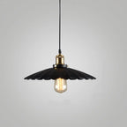 Vintage Industrial Iron Scalloped Shade 1-light Pendant Light Lumendat