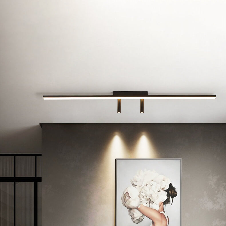 Modern Minimalist Long Strip LED Spotlight Flush Mount Ceiling Light Lumendat