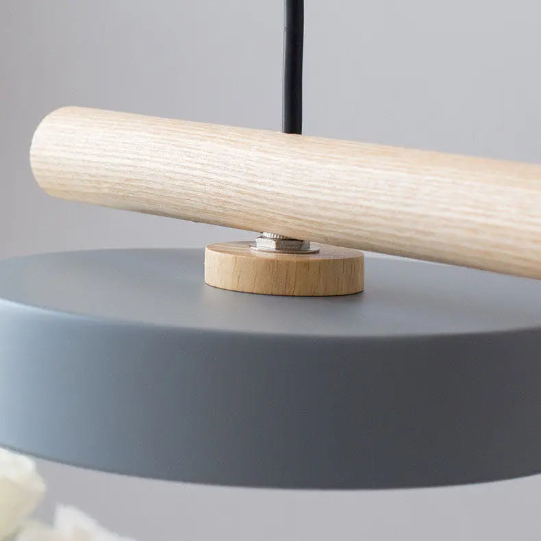 Nordic Creative Bird & Wood Round Island Light LED Chandelier – 6 Colors Lumendat