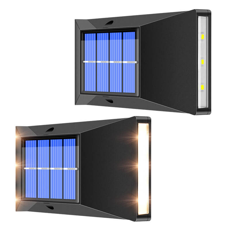 Simple Solar Waterproof Up and Down Lighted LED Wall Sconce Lamp Lumendat