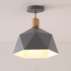 Modern Minimalist Macron Semi-flush Mount Light