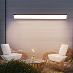 Modern Minimalist Aluminum Acrylic Waterproof Long Outdoor Indoor LED Wall Sconce Lamp
