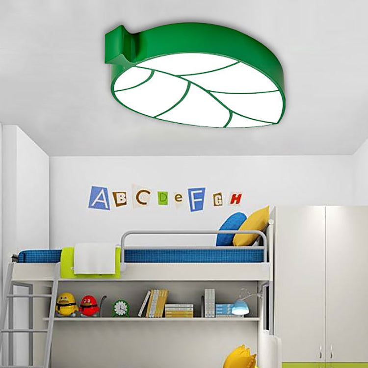 Lumendat Modern Simplicity Kids Metal Acrylic Foliage Elliptical LED Flush Mount Ceiling Light For Bedroom Lumendat