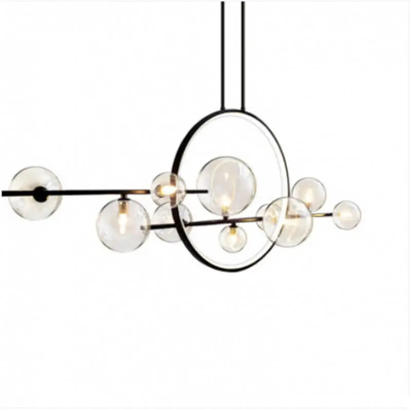 Modern Glass Long Bubble Magic Bean Island Light 7/10 Light Chandelier Lumendat