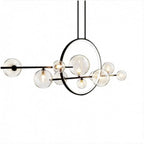 Modern Glass Long Bubble Magic Bean Island Light 7/10 Light Chandelier Lumendat