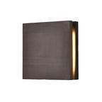 Japanese Wabi-sabi Log Wood Rectangular LED Wall Sconce Lamp