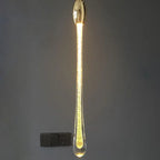 Contemporary Scandinavian Water Drops Metal Glass LED Pendant Light for Bedroom BulbSquare