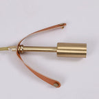 Japanese Light Luxury Ceramic Copper Round Mouth 1-light Pendant Light