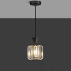 Contemporary Luxury Radiant Prismatic Clear Crystal Shade 1-light Pendant Light for Living Room