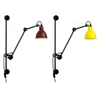 Industrial Vintage Iron Long Pole Swing Arm 1-Light Wall Sconce Lamp
