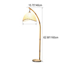 Retro Zen Simulation Bamboo Pole 1-Light Standing Floor Lamp Lumendat