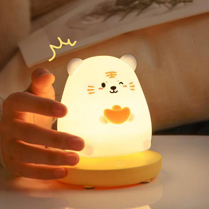 Creative Silicone Animal USB Rechargeable Night Light Decorative Table Lamp Lumendat
