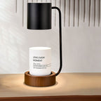 Japanese Minimalist Wood Timing Dimming 1-Light Melting Wax Table Lamp Lumendat