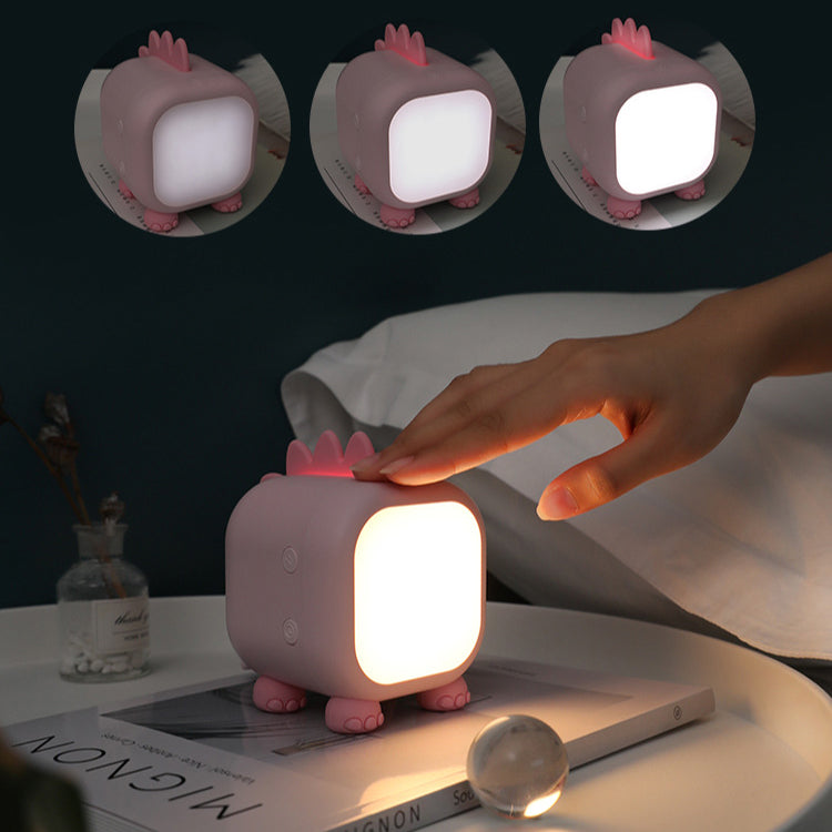 Lumendat Creative Silicone Dinosaur Square USB LED Night Light Table Lamp Lumendat