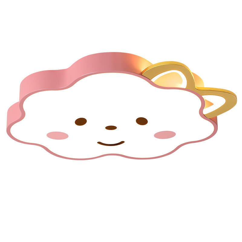 Lumendat Cartoon Creative Clouds Cat Ears LED Flush Mount Ceiling Light Lumendat