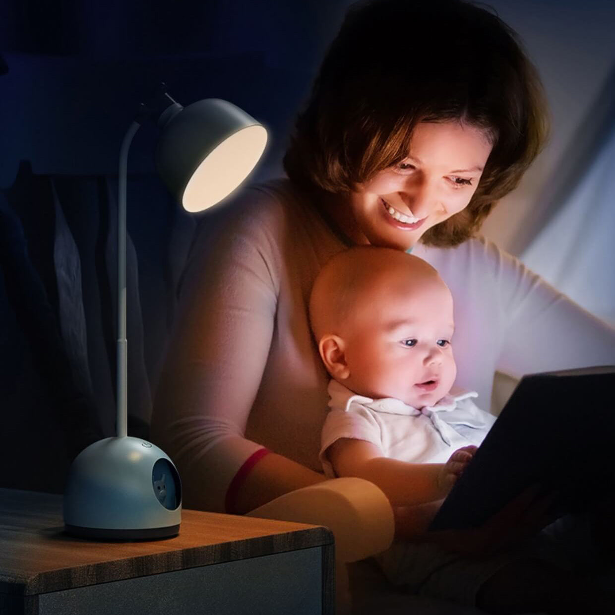 Lumendat Creative Doll Cartoon Charging USB Kids Reading LED Eye Care Desk Lamp Lumendat