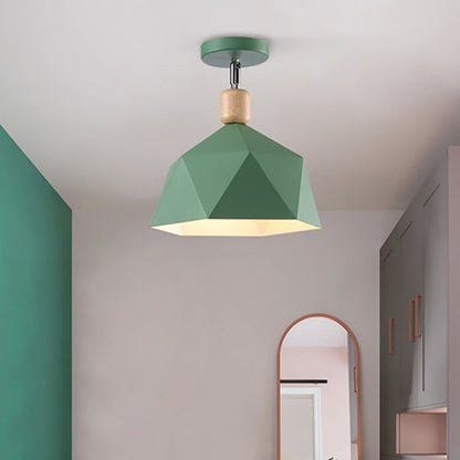 Modern Minimalist Macron Semi-flush Mount Light