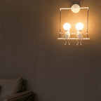 Lumendat Contemporary Creative Iron Children's Ball 2-Light Wall Sconce Lamp For Bedroom Lumendat