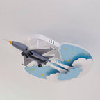 Lumendat Creative Kids Cartoon Aircraft Dimmable Acrylic LED Flush Mount Ceiling Light Lumendat