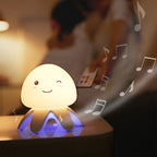 Creative Silicone Jellyfish Music USB Rechargeable Remote Control LED Night Light Table Lamp Lumendat