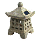 Solar House Pagoda Resin Outdoor Lawn Decorative Landscape Light Lumendat