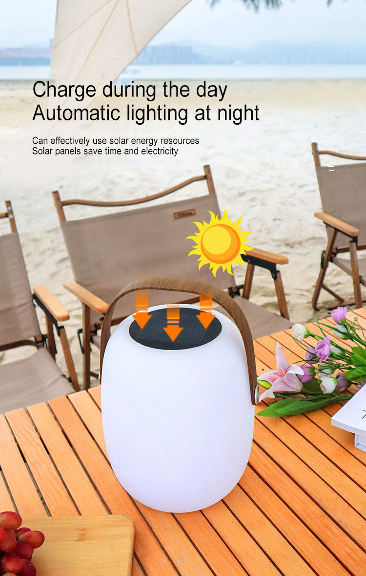 Solar PE Portable Basket LED Outdoor Waterproof Decorative Light Lumendat