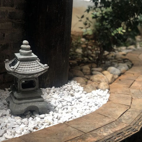 Japanese Zen Solar Waterproof Pagoda Stone LED Outdoor Garden Decoration Landscape Light Lumendat