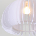 Modern Minimalist Pumpkin Dome Iron Acrylic 1-Light Semi-Flush Mount Ceiling Light For Living Room